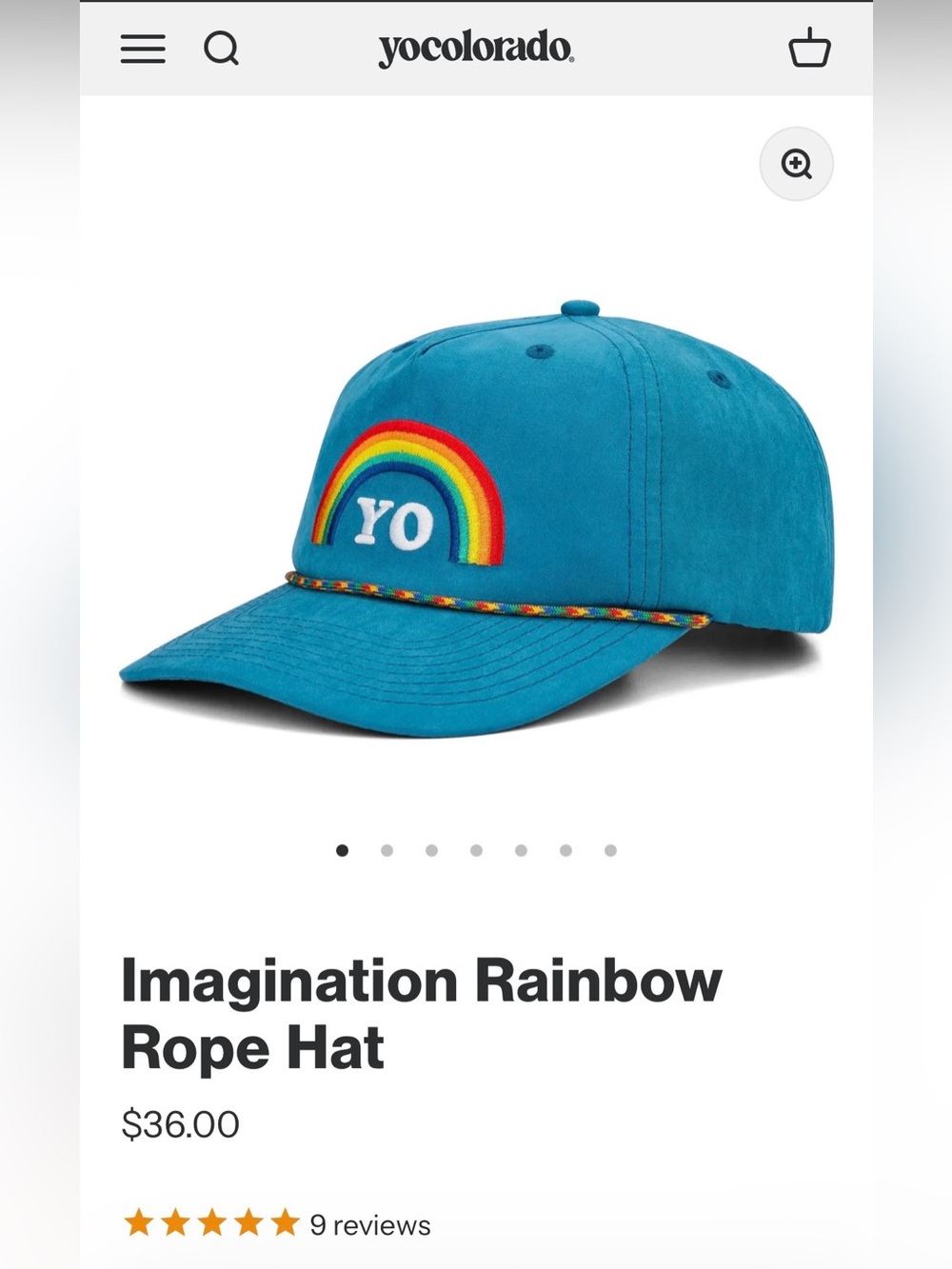 YoColorado Imagination Rainbow Rope Hat